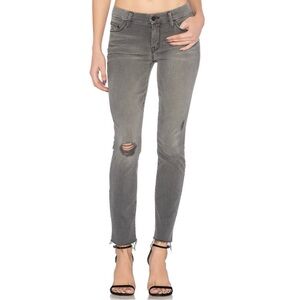MOTHER Gray Distressed Women's Jeans